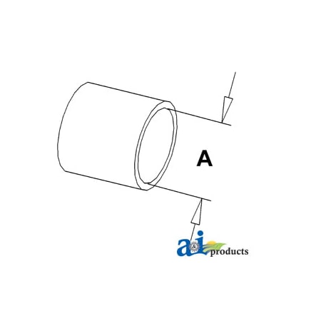 A & I Products Hose; Water Pump Inlet 2.5" x2.5" x2.5" A-743001M1